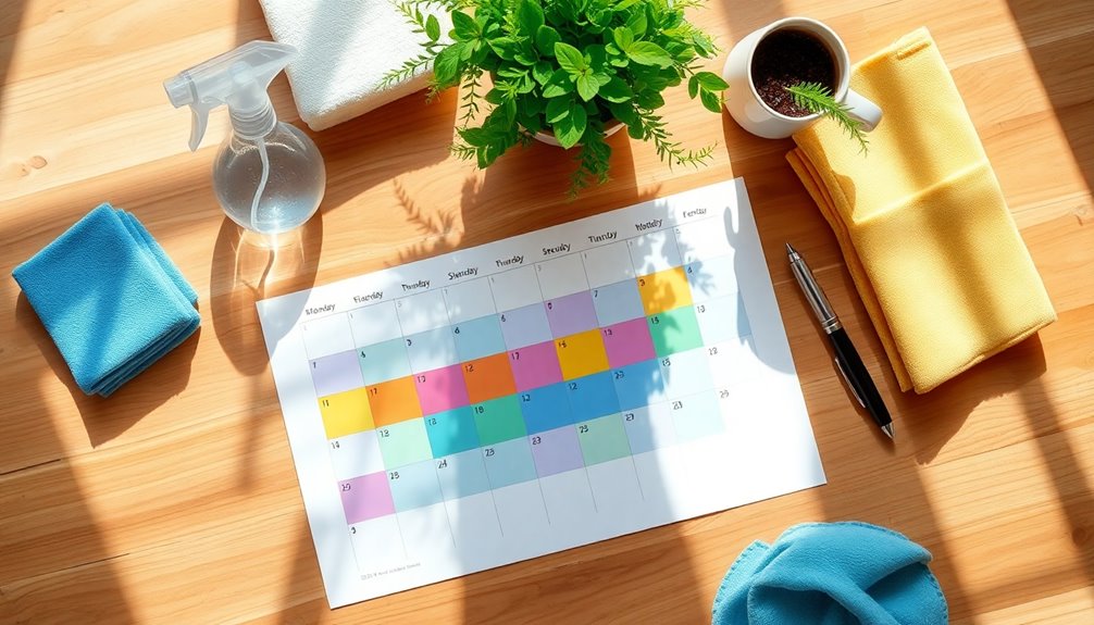 personalized cleaning task schedule