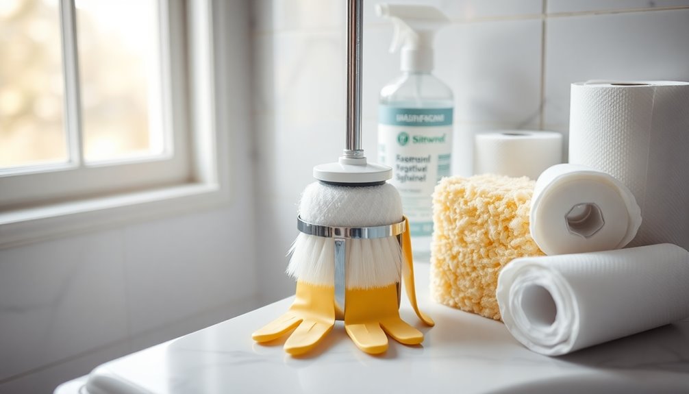 prepare cleaning supplies safely