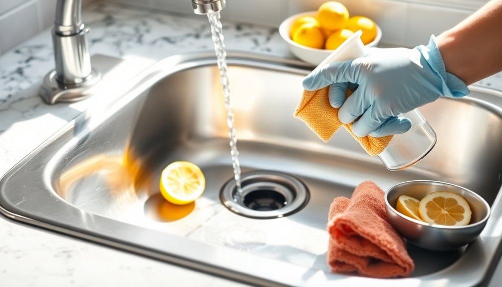 removing hard water stains