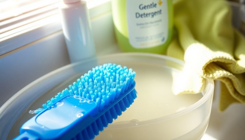 supplies for scrub brush cleaning
