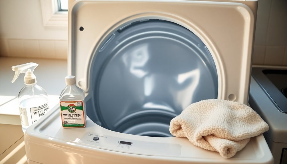 three step top loader cleaning