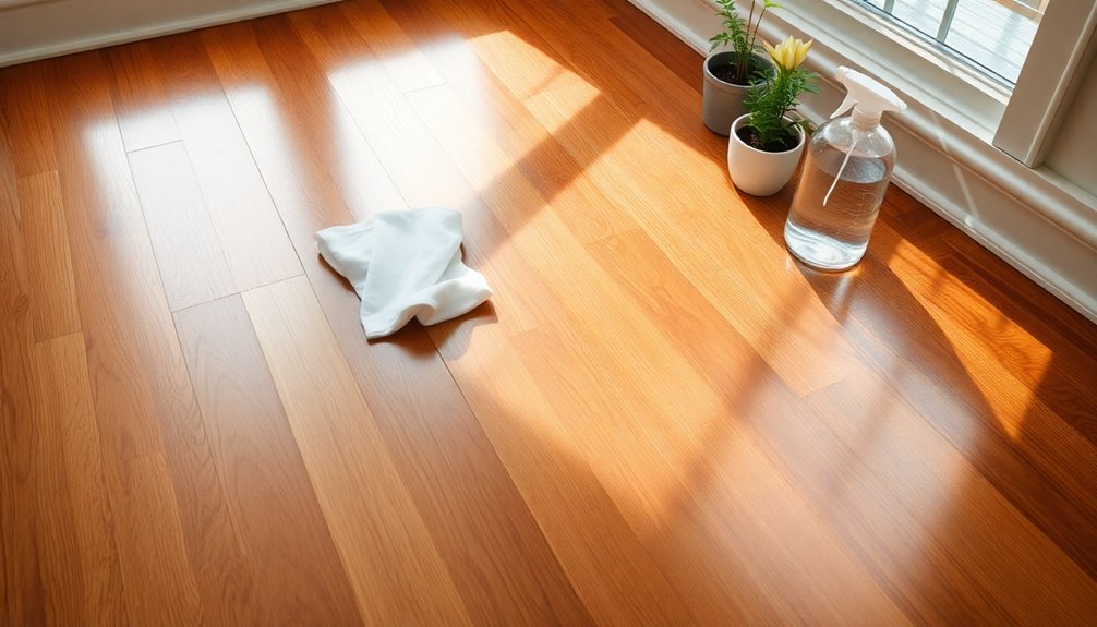 vinegar caution for wood floors
