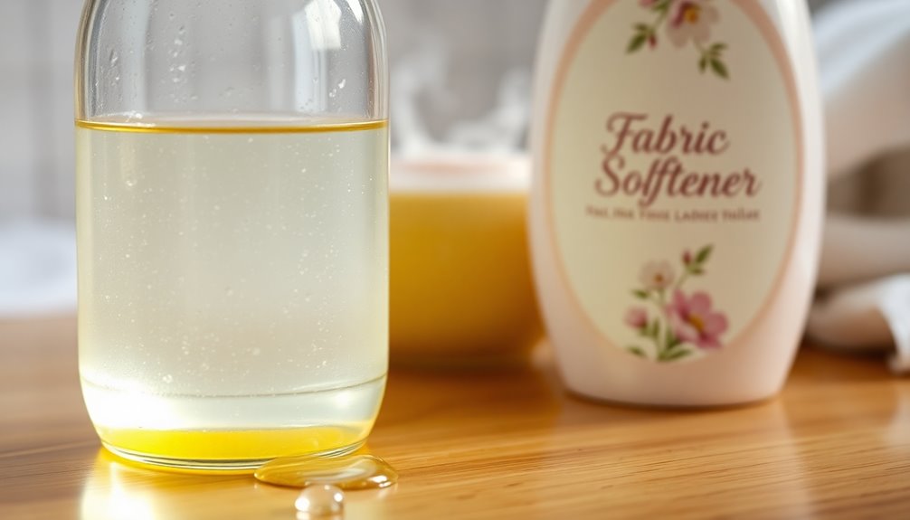 vinegar disrupts fabric softener