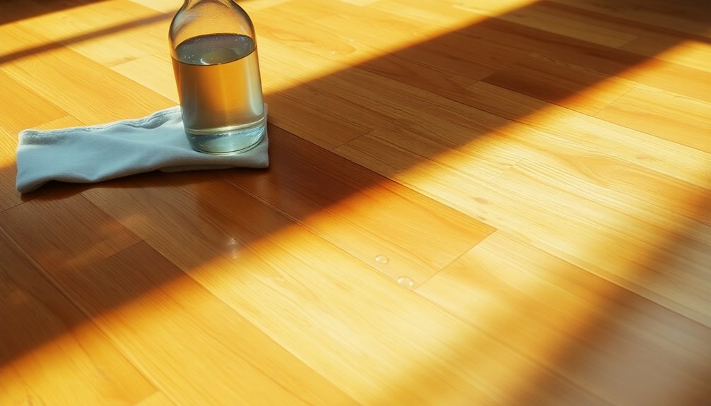 vinegar risks hardwood damage