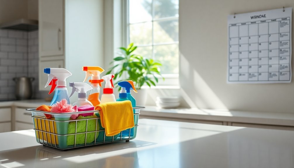 weekly cleaning checklist guide
