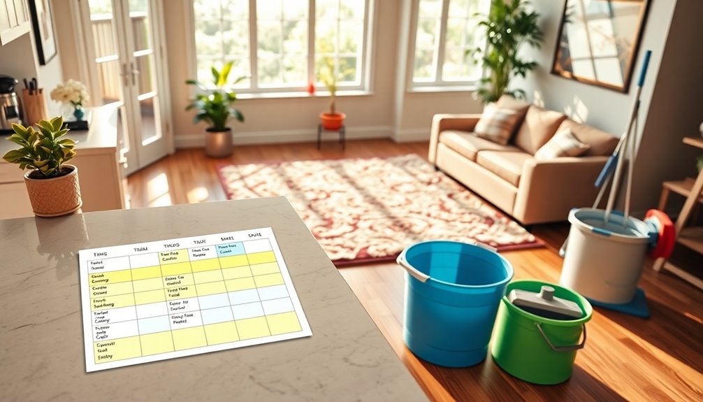 weekly deep cleaning routine