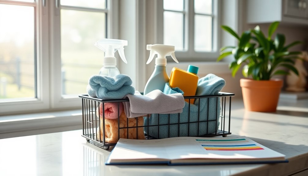 weekly high traffic cleaning tasks